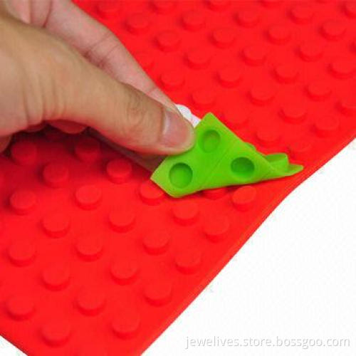 Silicone book cover in building blocks shape